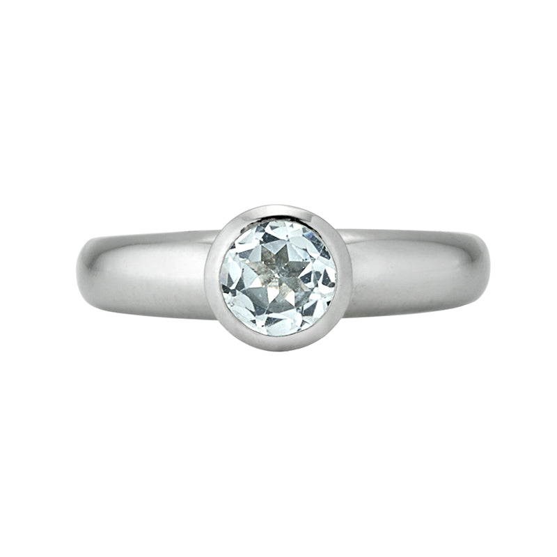 Viriditas Ring in Topaz - Platinum