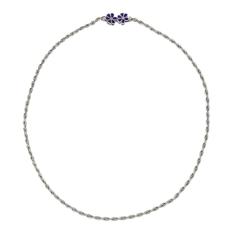 Pasha Necklace in Enamel - Sterling Silver