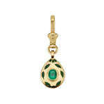 Sumbul Pendant with Emerald - Solid Gold