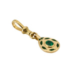 Sumbul Pendant with Emerald - Solid Gold