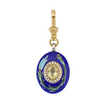 Karanfil Pendant in Citrine and Diamond - Solid Gold