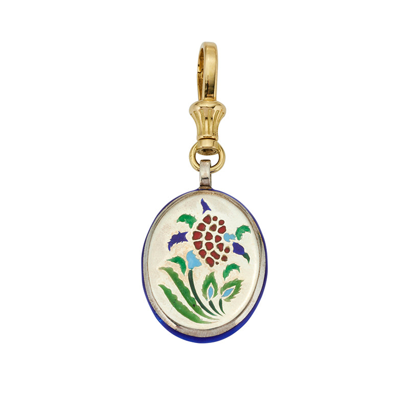 Karanfil Pendant in Citrine and Diamond - Solid Gold