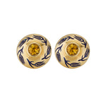 Lale Studs Earrings in Sapphire - Solid Gold