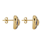 Lale Studs Earrings in Sapphire - Solid Gold