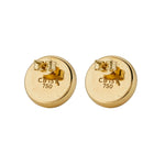 Lale Studs Earrings in Sapphire - Solid Gold