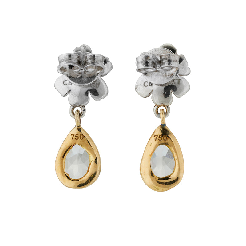 Pasha Earrings in Sapphire - 18K Solid Gold