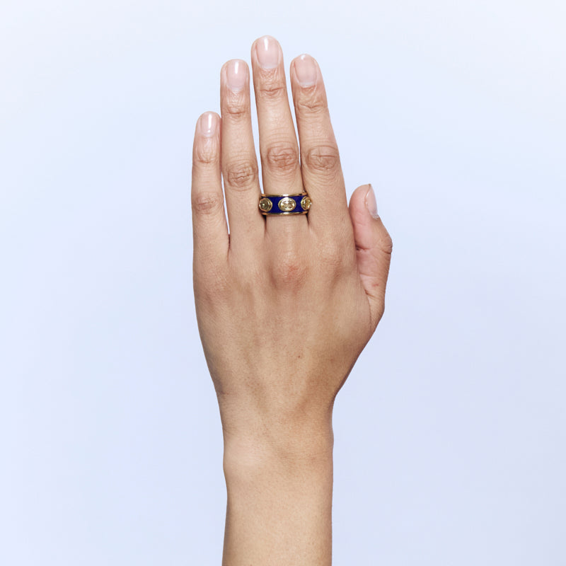 Karanfil Ring in Citrine - Solid Gold