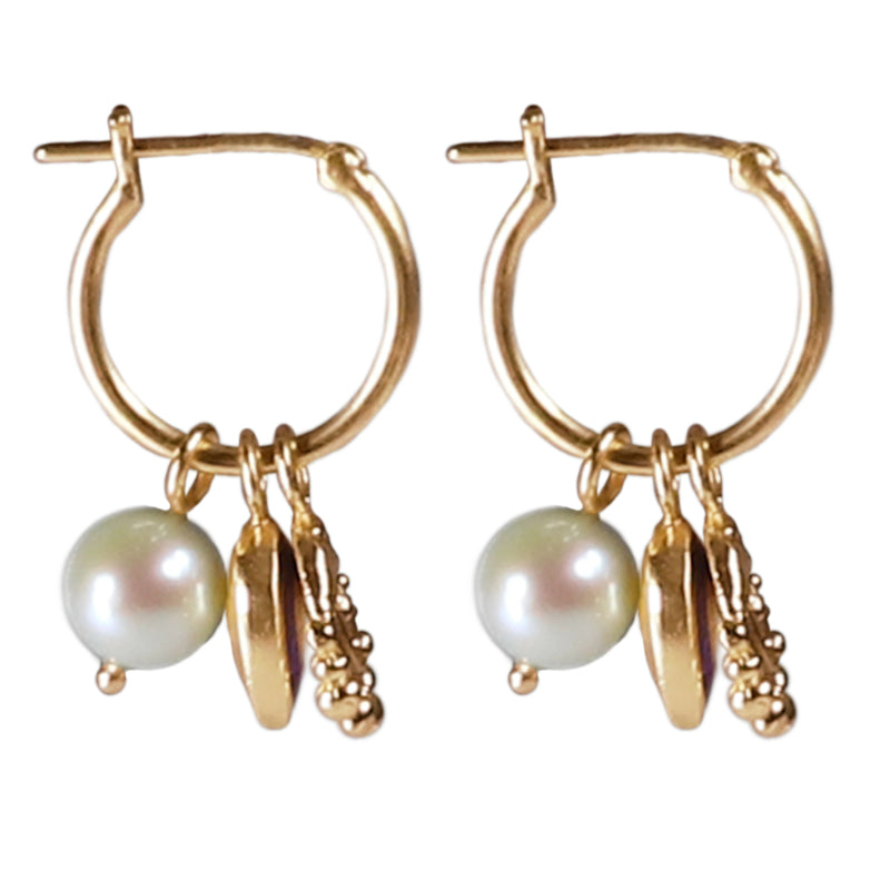 Nazar Hoops - 18K Gold Plated