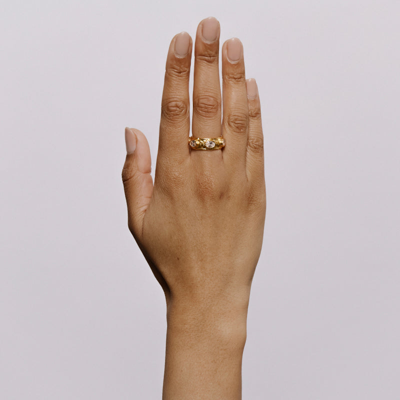 Sigil 18K Gold Plated Ring – Cleopatra's Bling