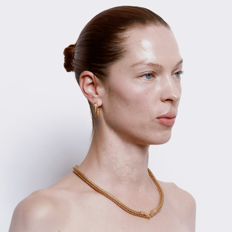Borgia Hoop Earrings - 18K Gold Plated