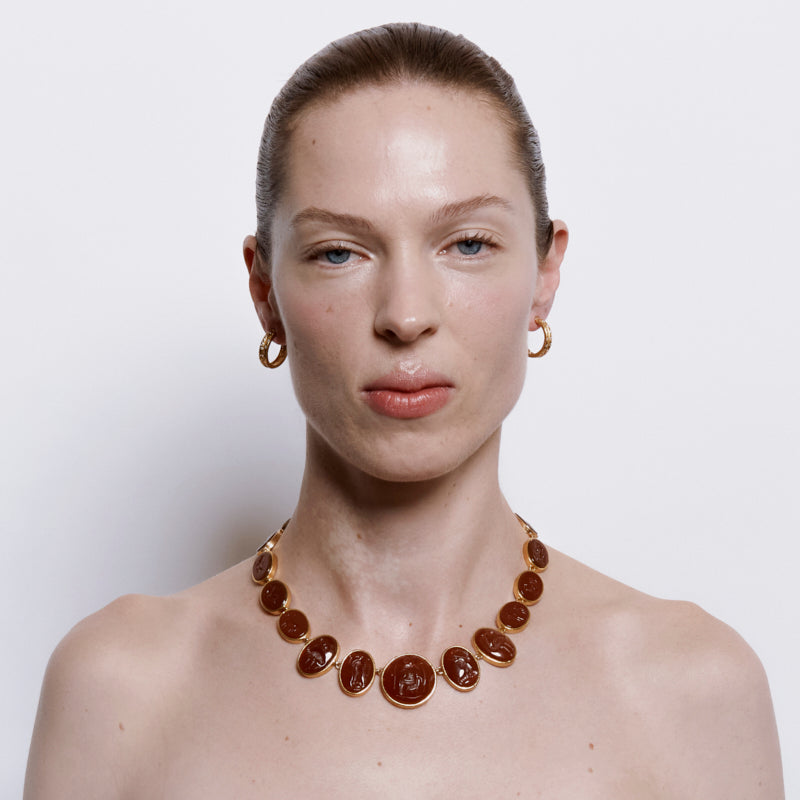 Gracchi Hoop Earrings - 18K Gold Plated