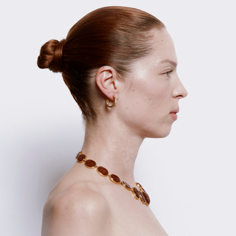 Gracchi Hoop Earrings - 18K Gold Plated