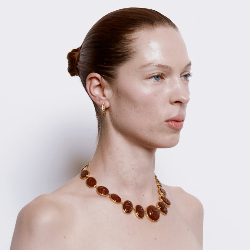 Gracchi Hoop Earrings - 18K Gold Plated