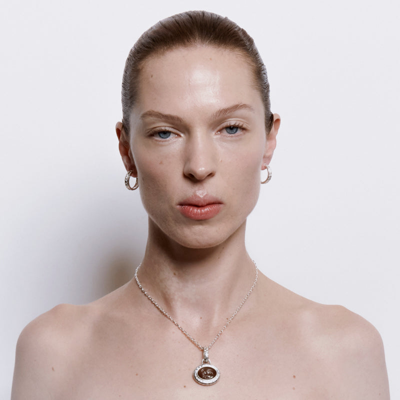 Gracchi Hoop Earrings - Sterling Silver