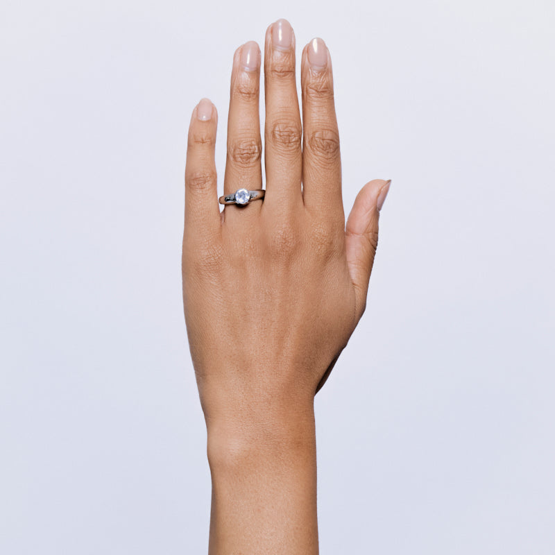 Viriditas Ring in Topaz - Platinum