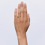 Tac Ring in White Sapphire - Solid Gold