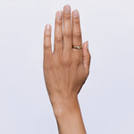 Tac Ring in White Sapphire - Solid Gold