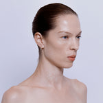 Papatya Tac Hoop Earrings with Enamel - 18K Solid Gold