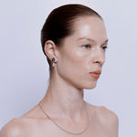 Pasha Earrings in Sapphire - 18K Solid Gold