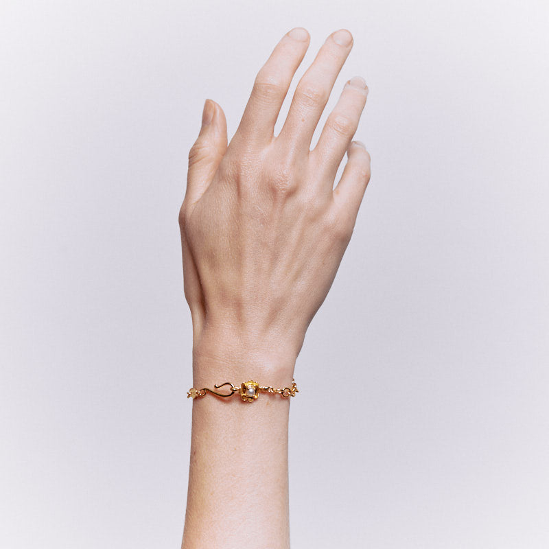 Perdita Bracelet with Pearl - 18K Gold Plated