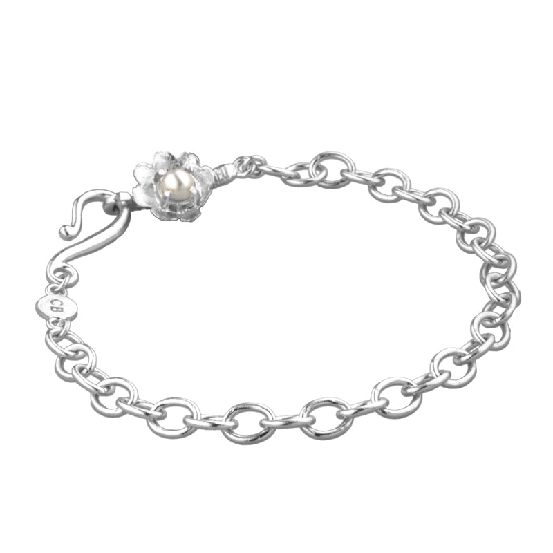 Perdita Bracelet with Pearl - Sterling Silver