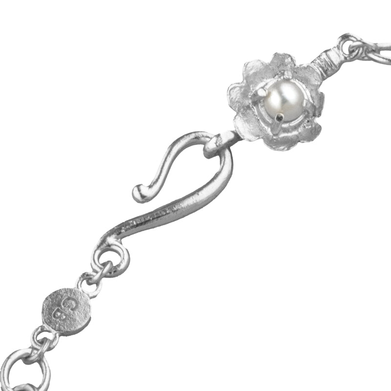 Perdita Bracelet with Pearl - Sterling Silver