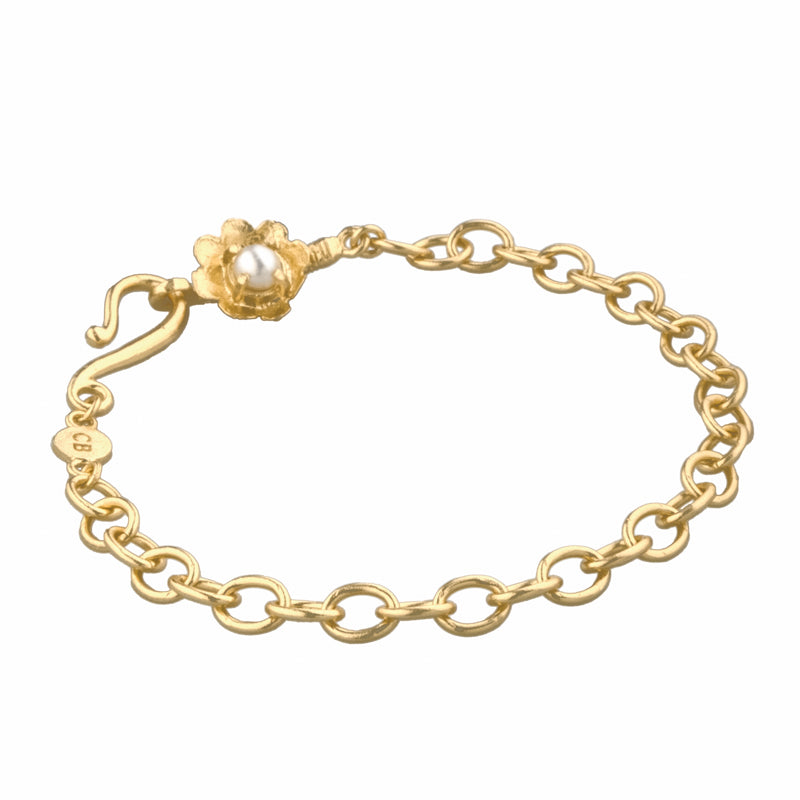 Perdita Bracelet with Pearl - 18K Gold Plated