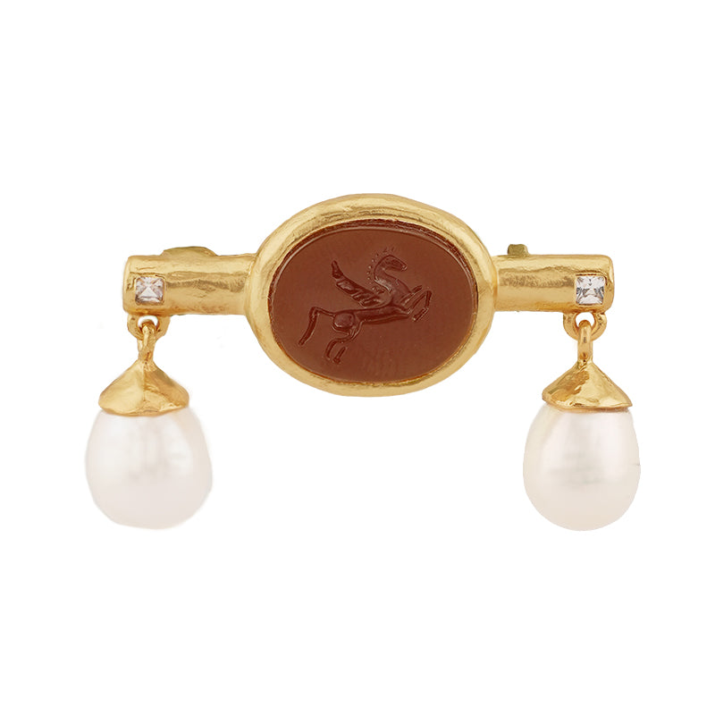 Rotunda Brooch - 18K Gold Plated