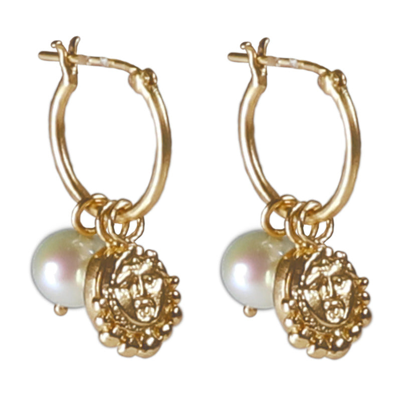 Nazar Hoops - 18K Gold Plated
