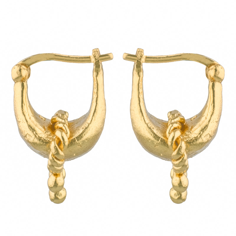 Tantour Hoops - 18K Gold Plated