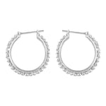 Angelica Hoops Large - Sterling Silver