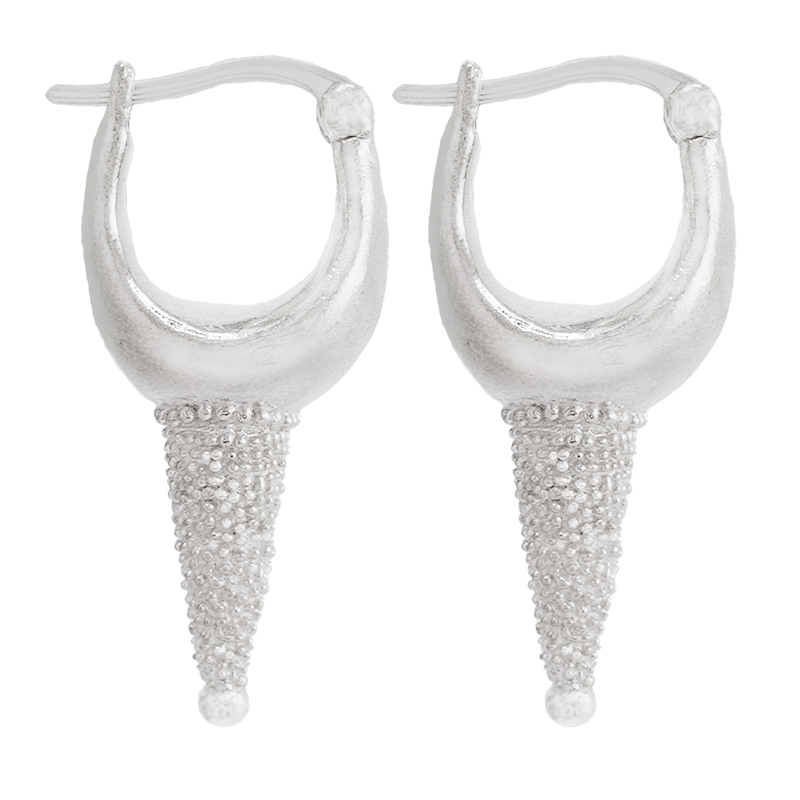 Columna Hoops - Sterling Silver