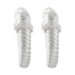 Borgia Hoop Earrings - Sterling Silver