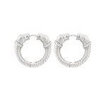 Borgia Hoop Earrings - Sterling Silver