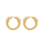 Borgia Hoop Earrings - 18K Gold Plated