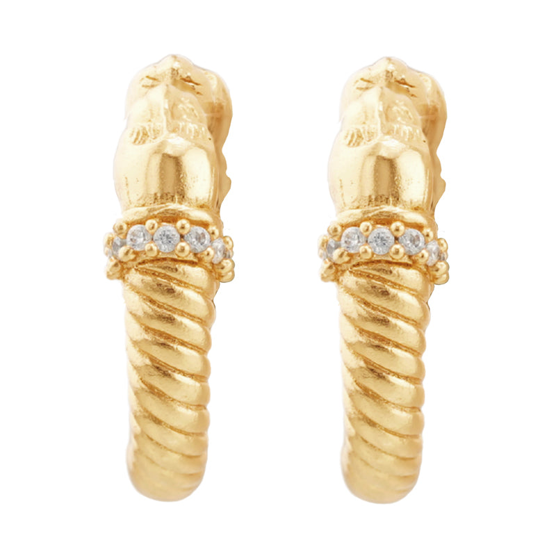 Borgia Hoop Earrings - 18K Gold Plated