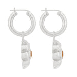 Ki Hoop Earrings in Citrine - Sterling Silver