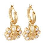 Ki Hoop Earrings in Citrine - 18K Gold Plated