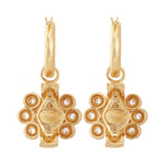 Ki Hoop Earrings in Citrine - 18K Gold Plated