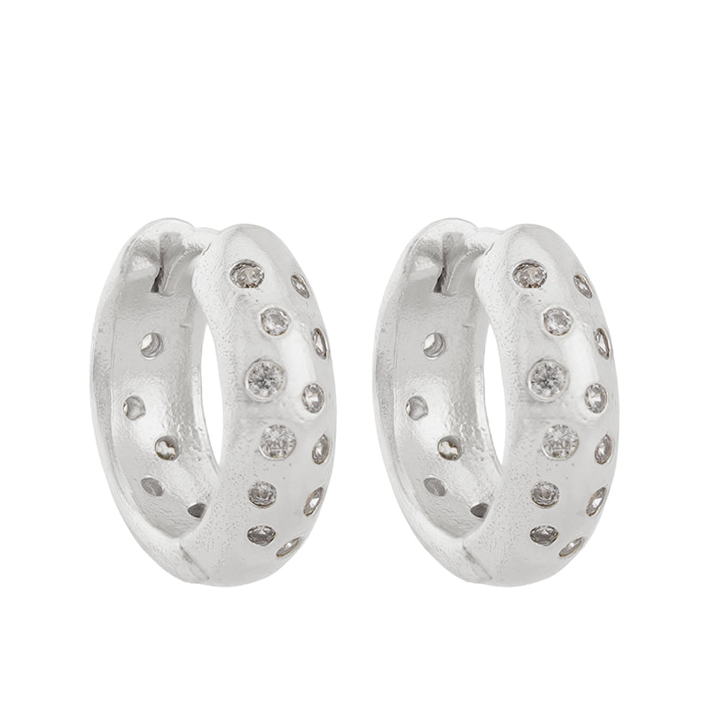 Fratelli Hoop Earrings - Sterling Silver