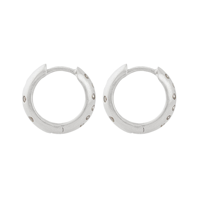 Fratelli Hoop Earrings - Sterling Silver