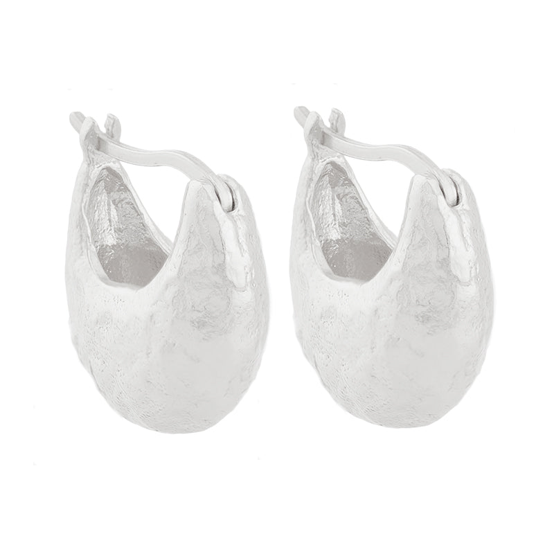 Kanda Hoop Earrings - Sterling Silver