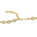 Alembic Necklace in Zircon - 18K Gold Plated