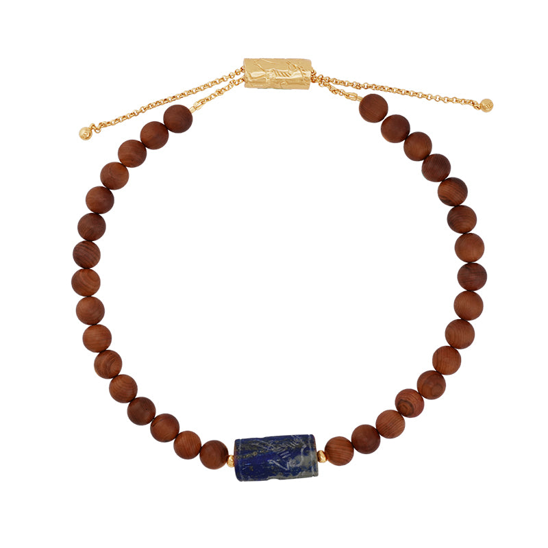 Nabu Necklace in Lapis Lazuli - 18K Gold Plated