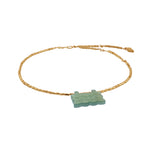 Nanshe Necklace in Jade - 18K Gold Plated