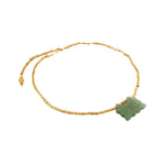 Nanshe Necklace in Jade - 18K Gold Plated