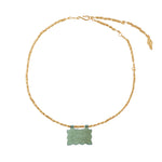 Nanshe Necklace in Jade - 18K Gold Plated