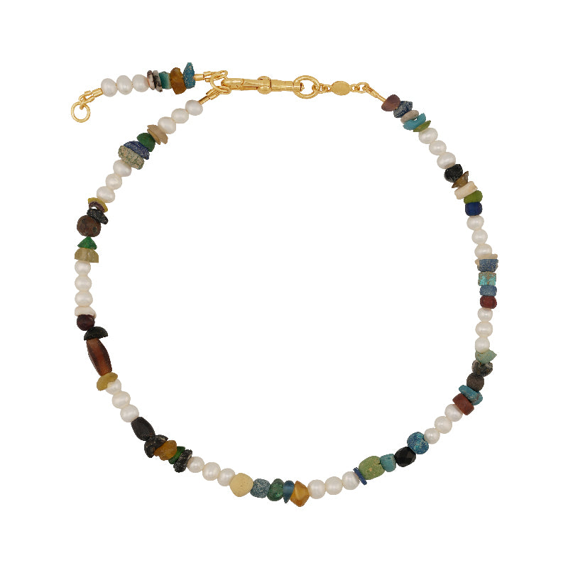 Khalili Necklace with Pearl - 18K Gold Plated
