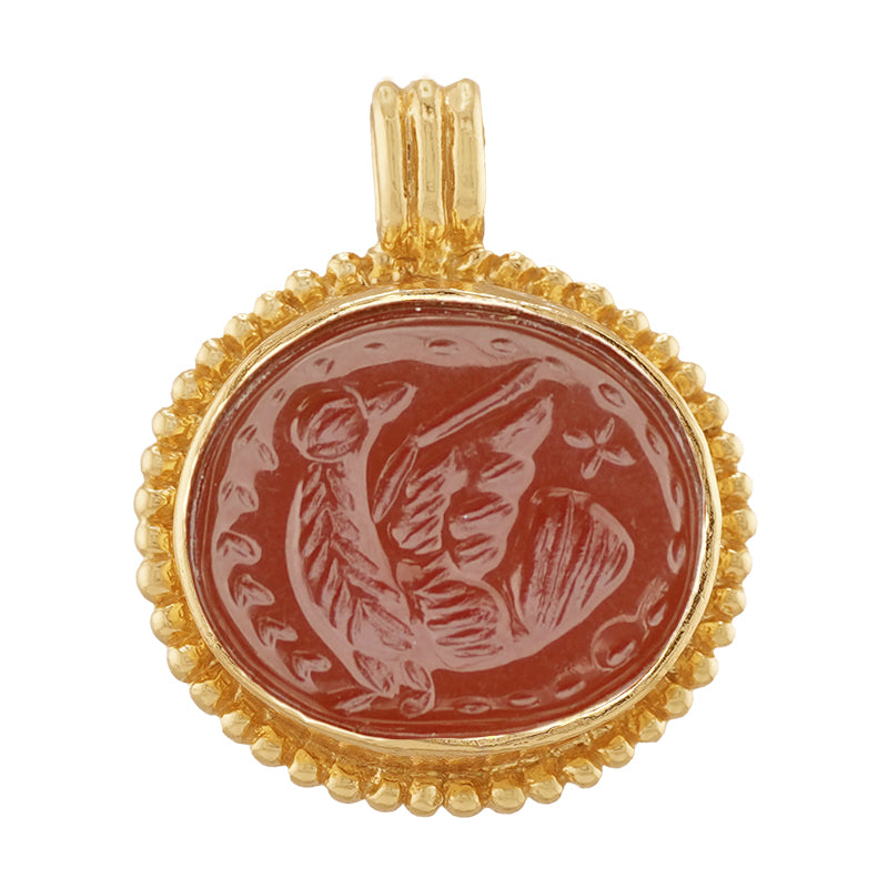 Umbra Pendant in Resin - 18K Gold Plated