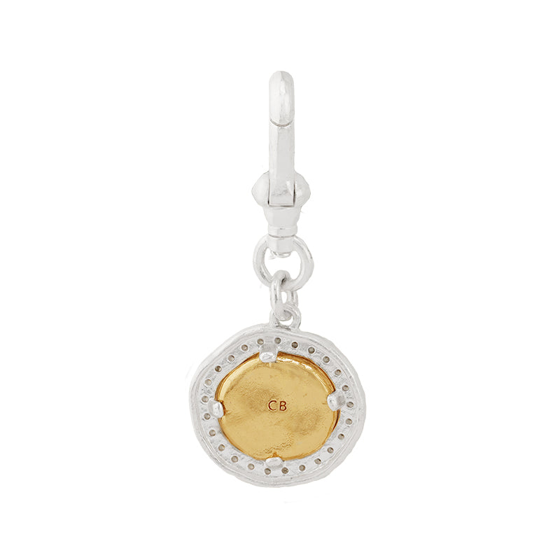 Lugarni Charm Pendant with Zircon - 18K Gold Plated
